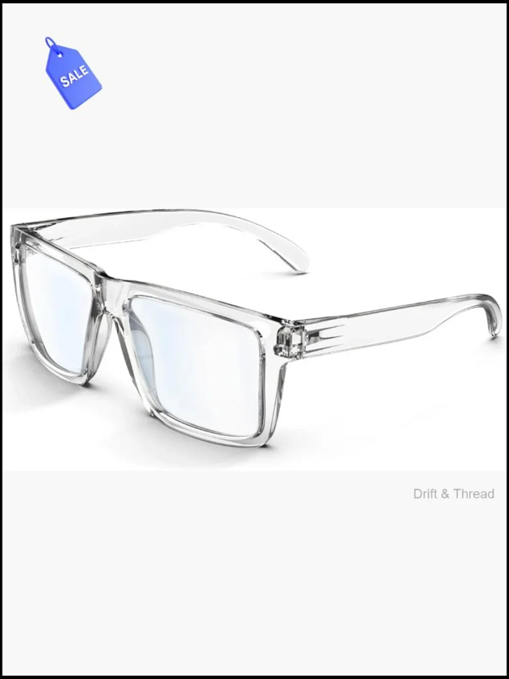 XXL Wide Blue Light Glasses for Big Heads Men TR90 Oversized